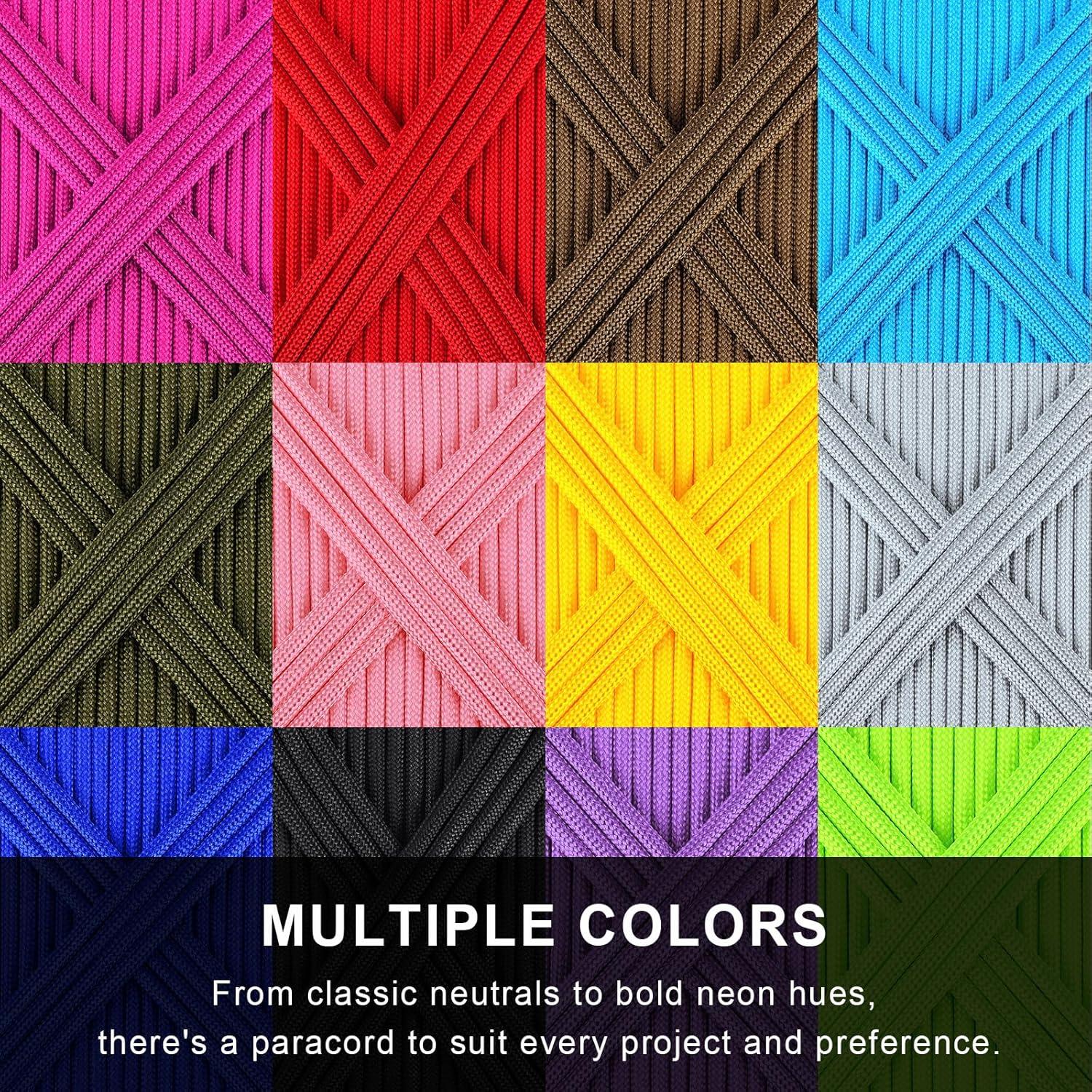 Cuerda Paracord WEREWOLVES 60.96m 4mm Gris para DIY y Supervivencia