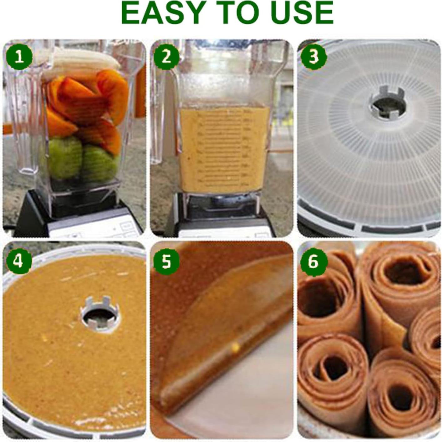 6 Bandejas Deshidratadoras Kosmosta 31 cm Redondas Reutilizables