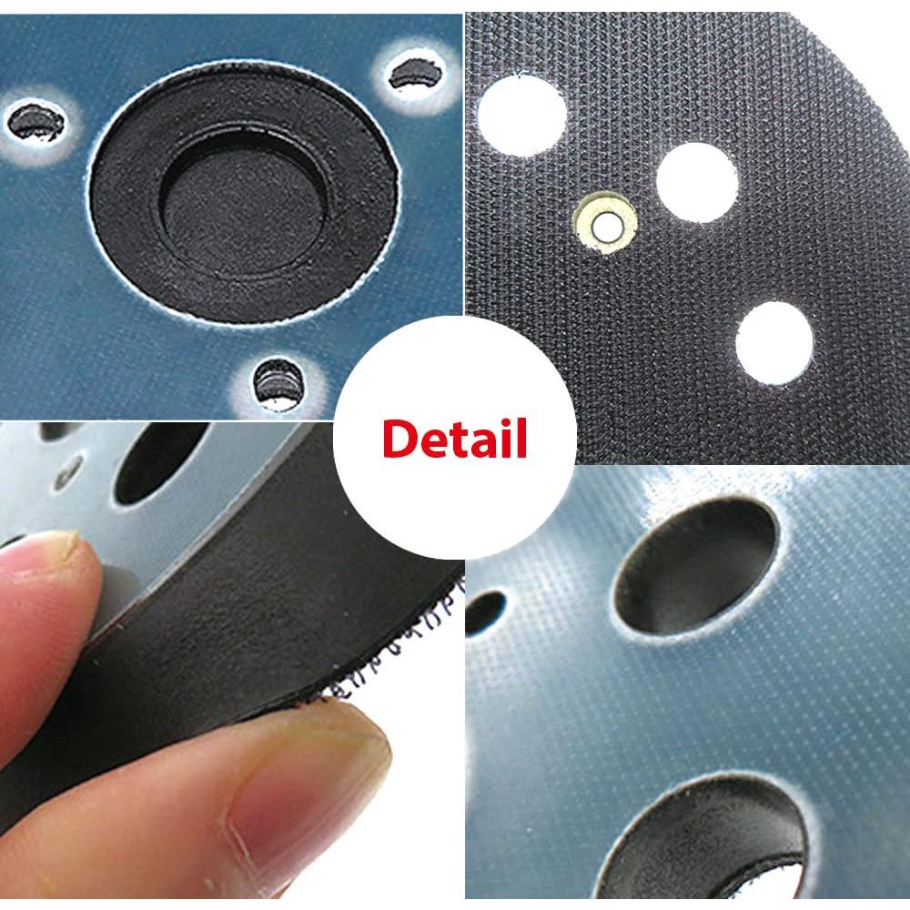 2 Almohadillas de Reemplazo 5" para Lijadora Dewalt/Makita