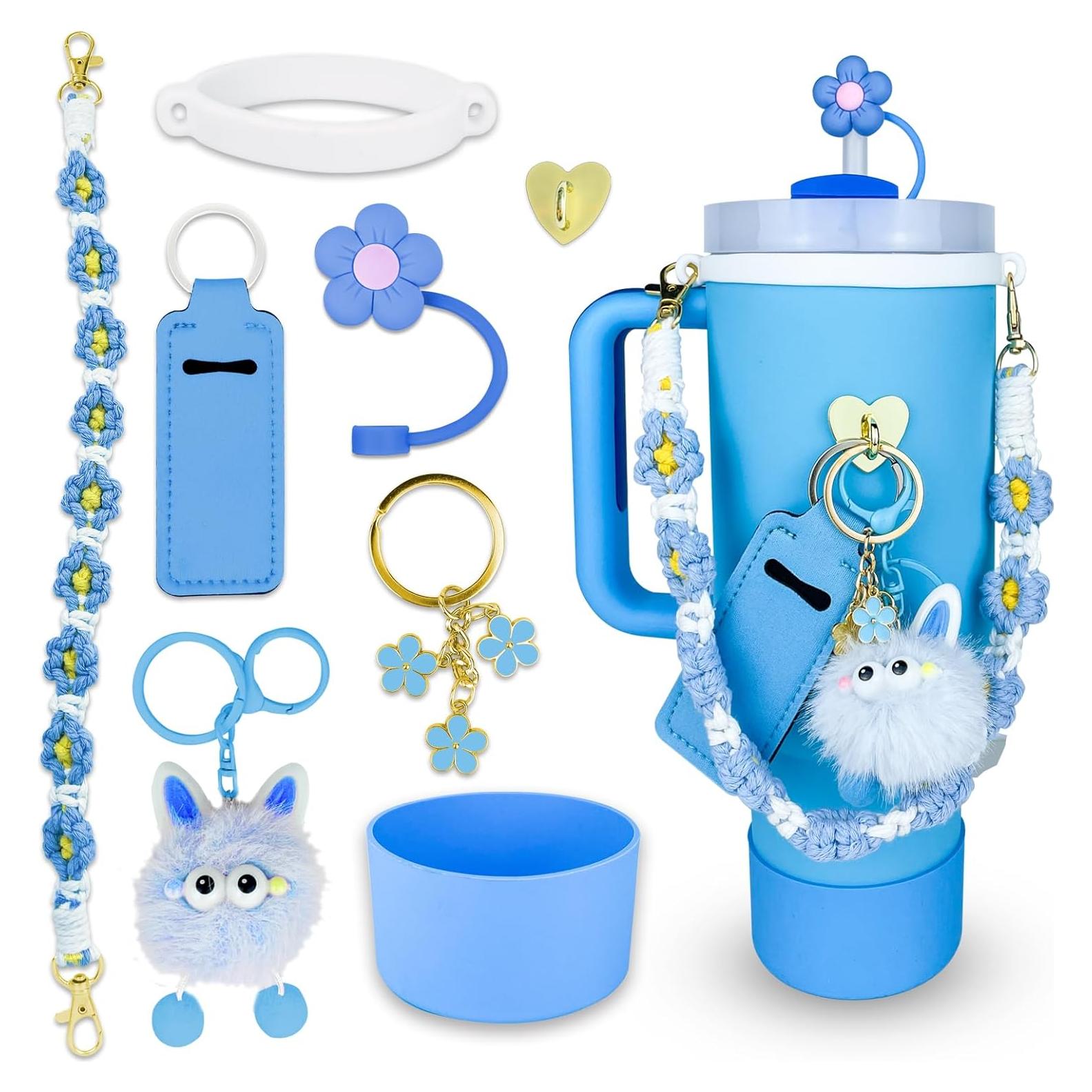 Juego de Accesorios IVINVI para Stanley Cup 30-40 oz Azul