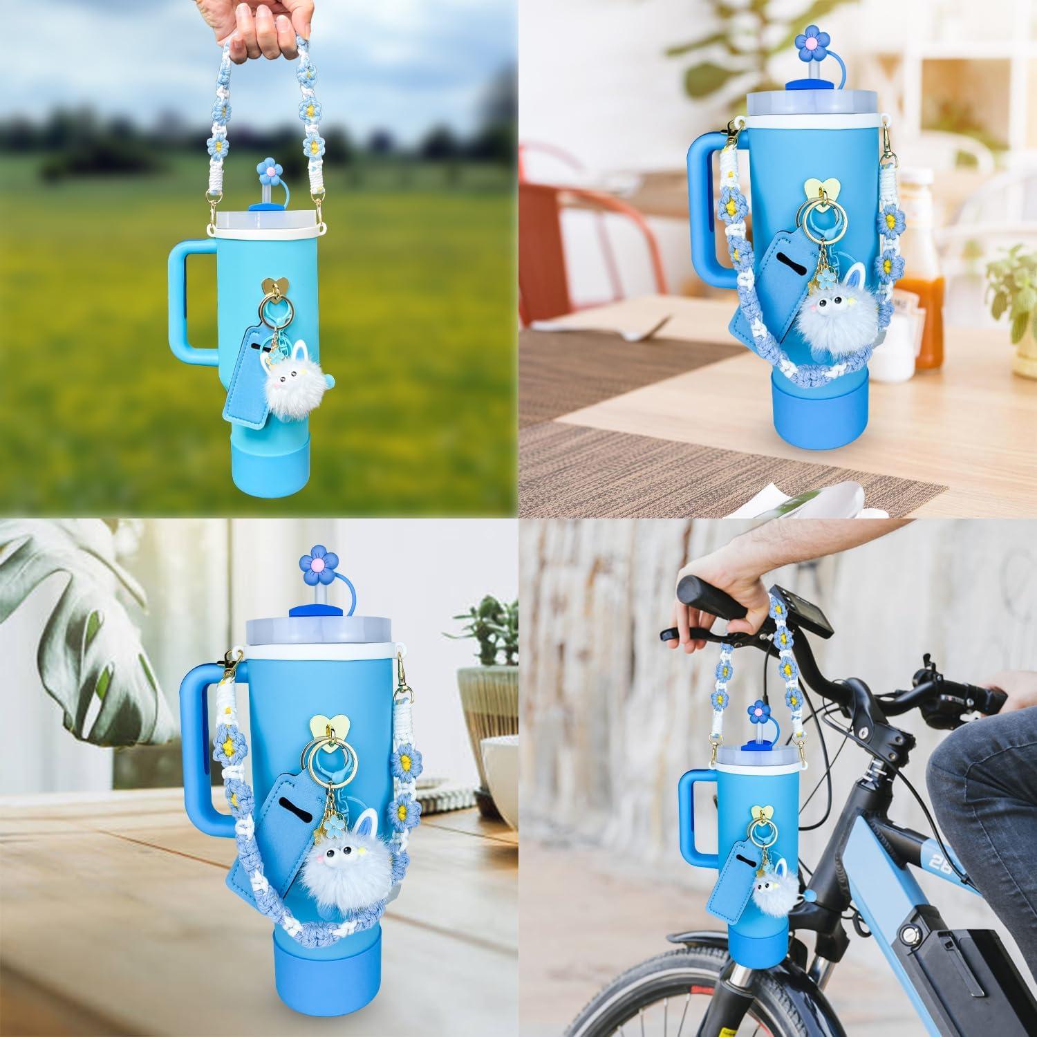 Juego de Accesorios IVINVI para Stanley Cup 30-40 oz Azul