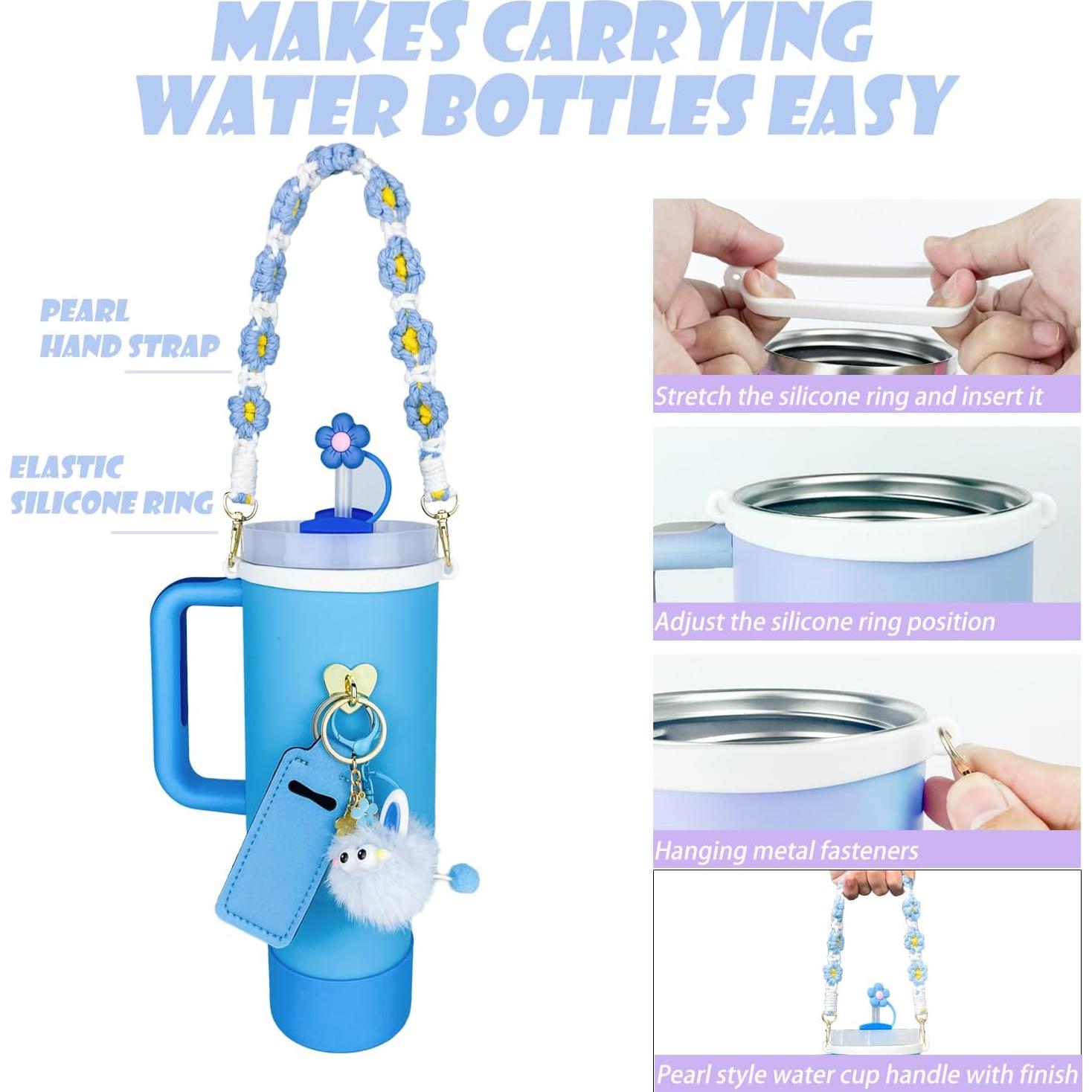 Juego de Accesorios IVINVI para Stanley Cup 30-40 oz Azul