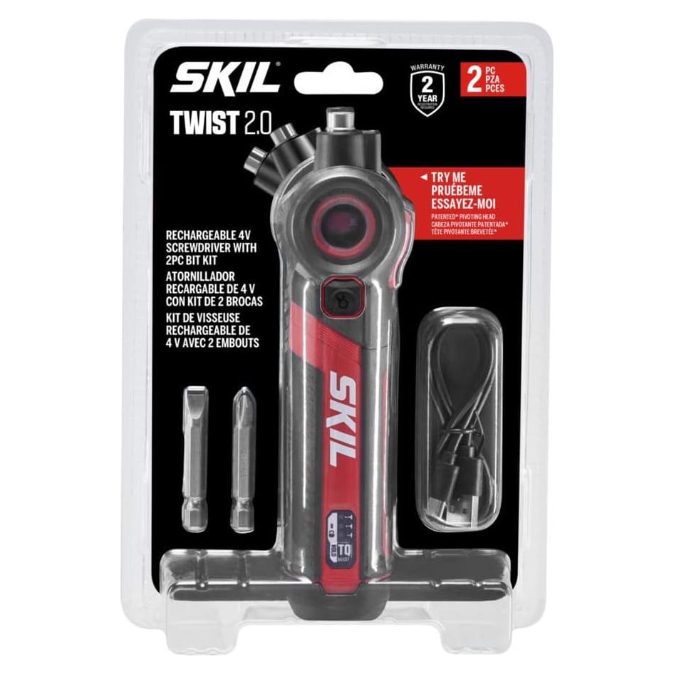 Destornillador Recargable SKIL Twist 2.0 4V con Luz LED