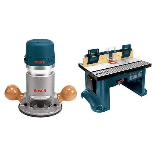 Router Electrónico BOSCH 1617EVS 2.25 HP con Mesa de Banco