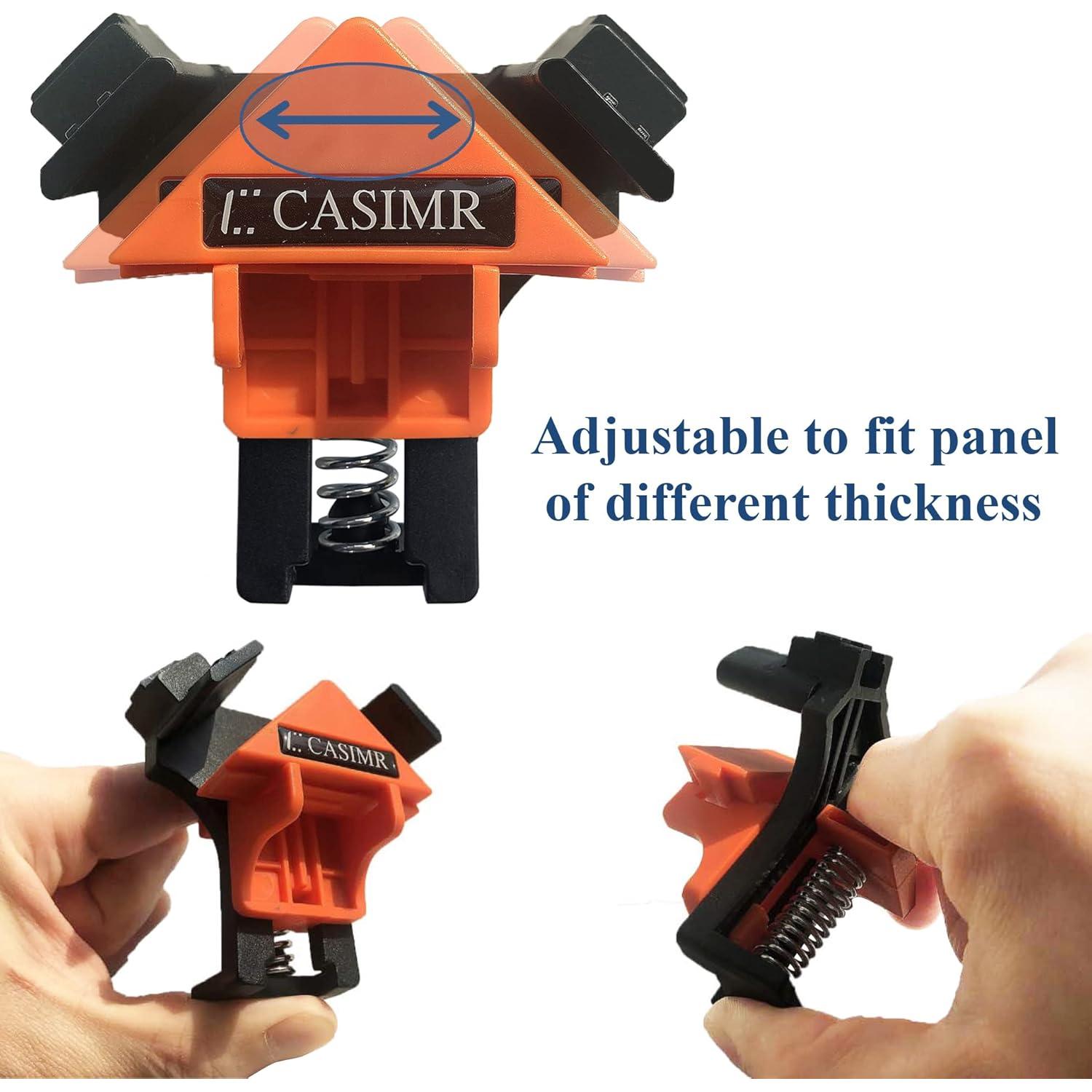 Abrazaderas de Esquina 90° CASIMR - Paquete de 4 Ajustables