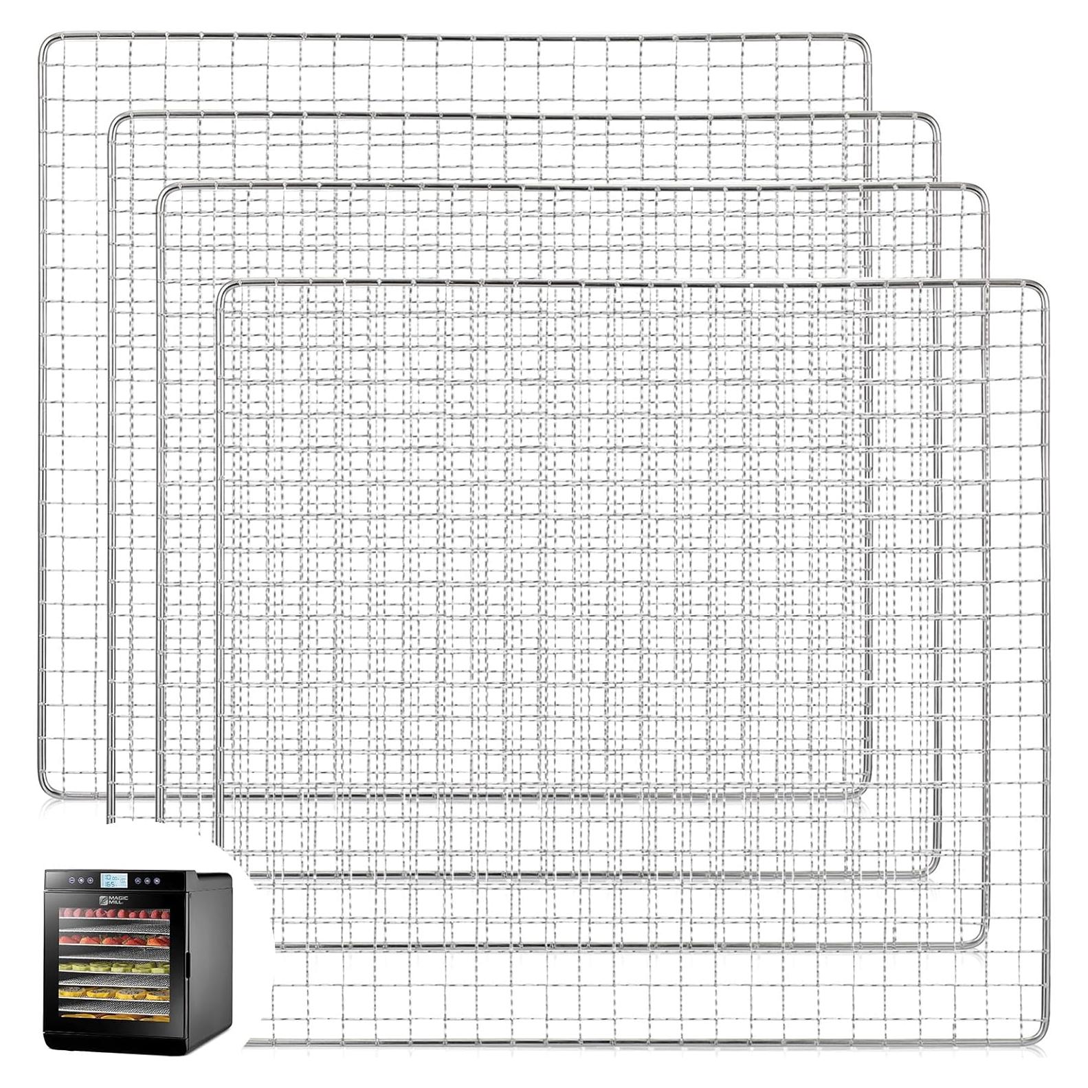 Bandejas deshidratadoras Baderke 4 piezas acero inoxidable