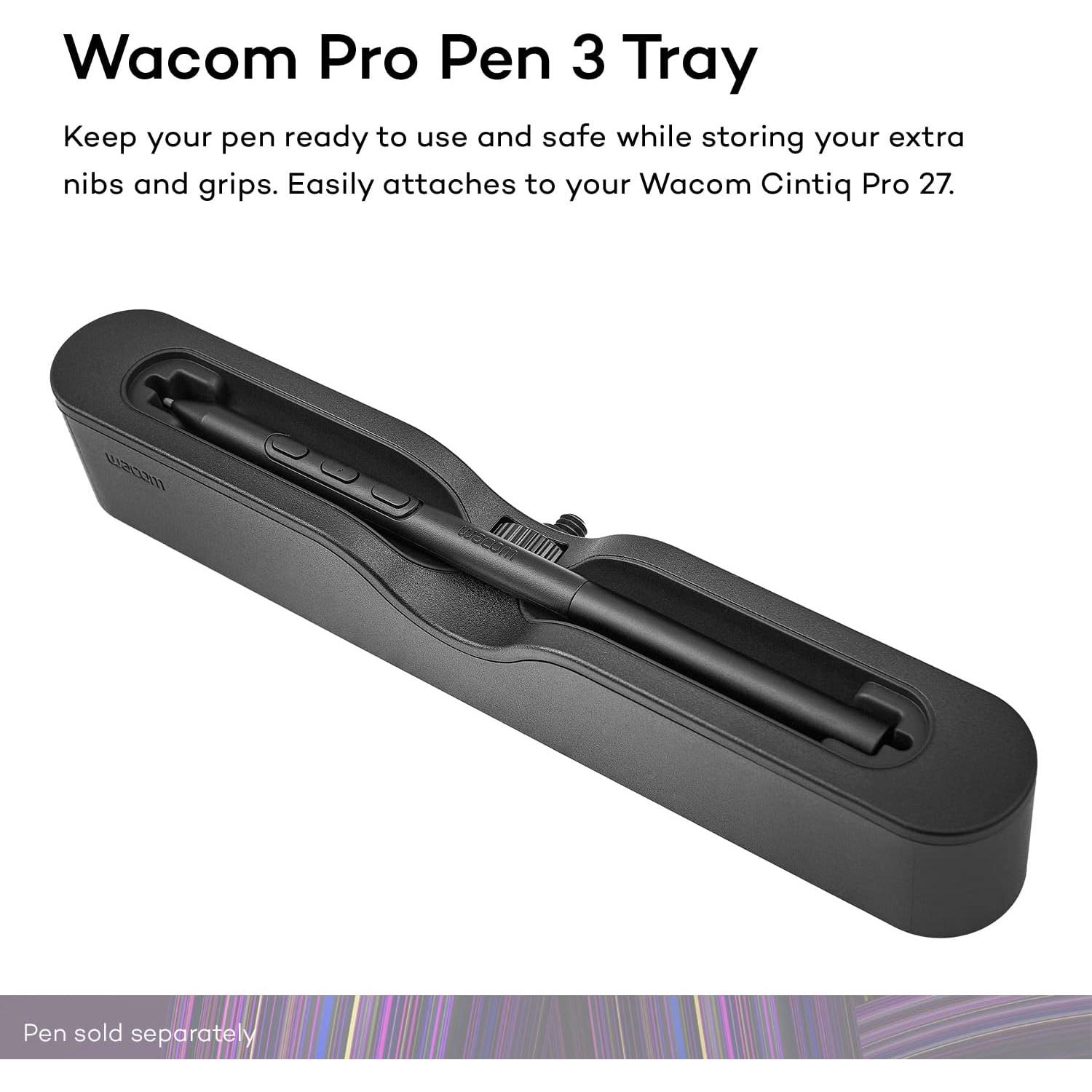 Bandeja Pro Pen 3 Wacom para Cintiq Pro 27, Negro