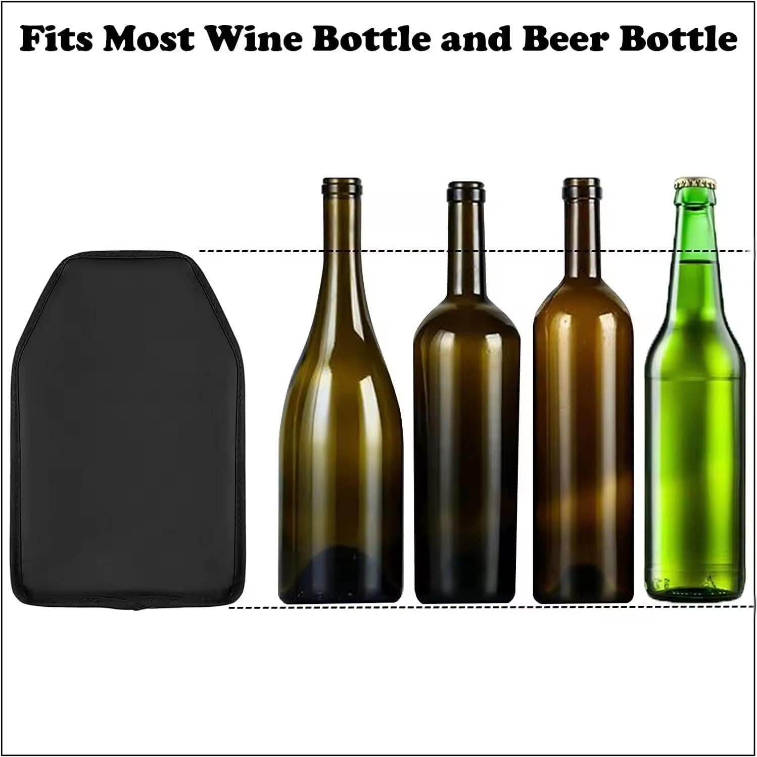 Manga Enfriadora de Vino Coldchill Set de 2 Negro/Santa