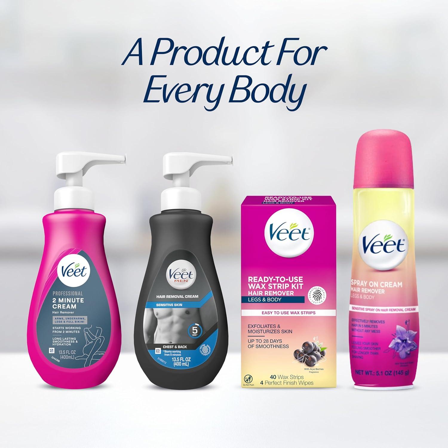 Crema Depilatoria Veet Profesional 2 Minutos 400ml Piel Sensible