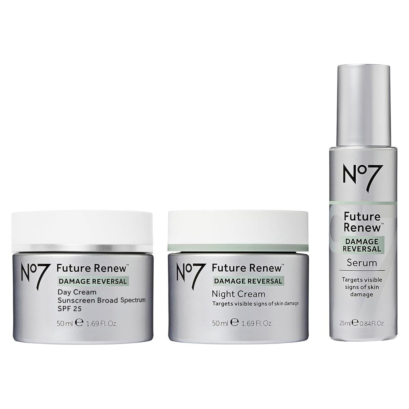 Conjunto de Cuidado de la Piel No7 Futuro Renueva - 3 Piezas