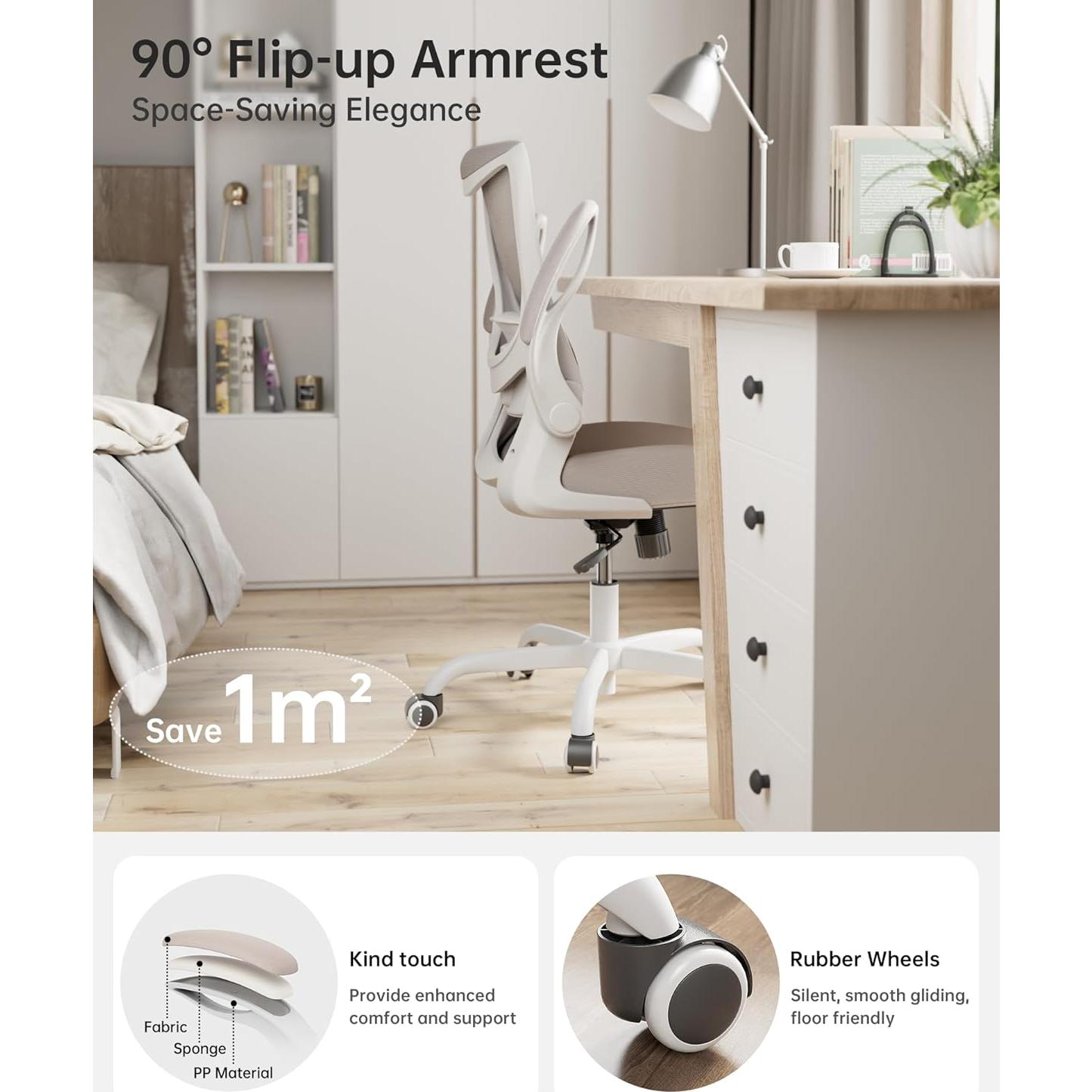 Silla de Oficina Ergonómica Muxx.Stil UMB01KH01 Caqui