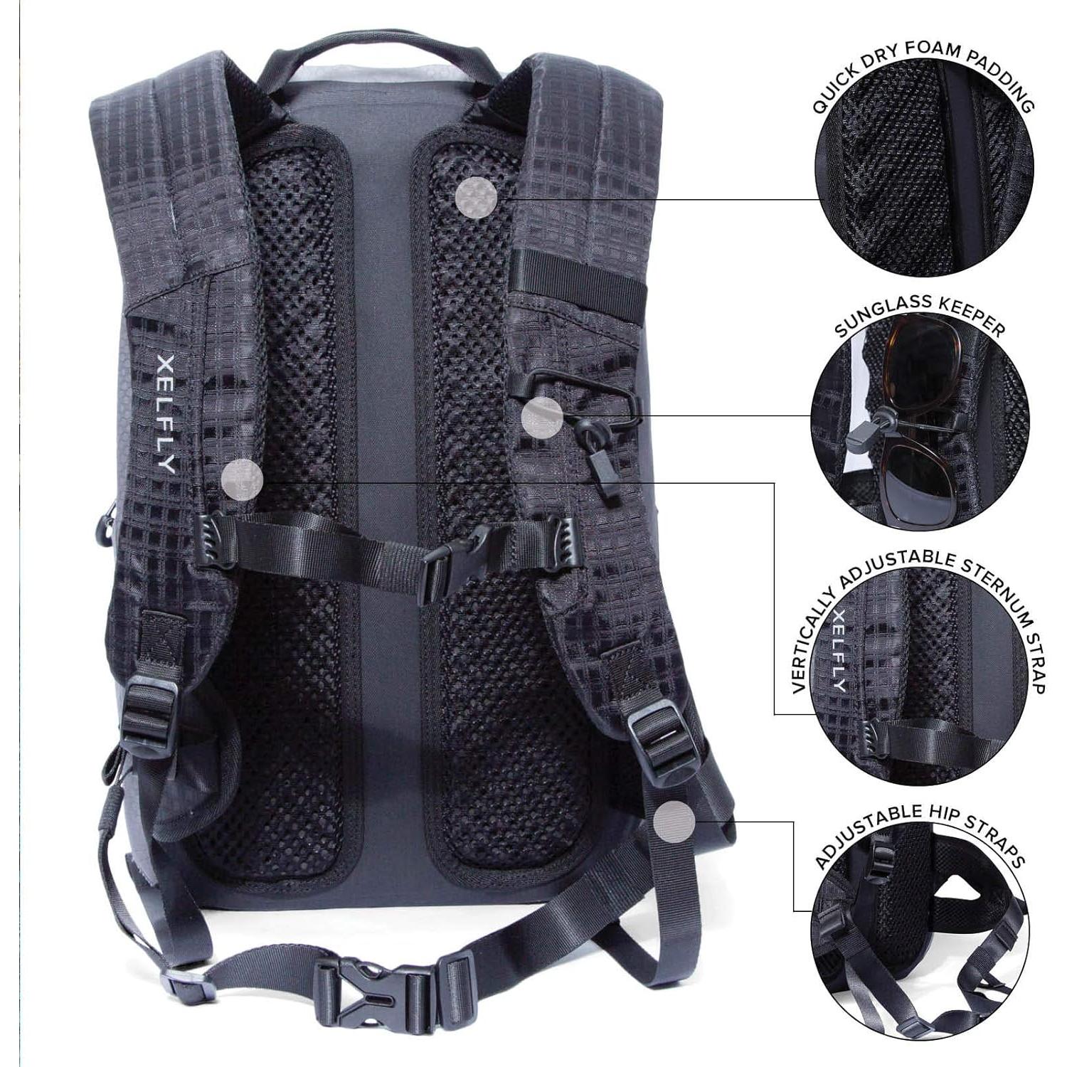 Mochila Impermeable Xelfly 25L Azul Profundo para Aventura