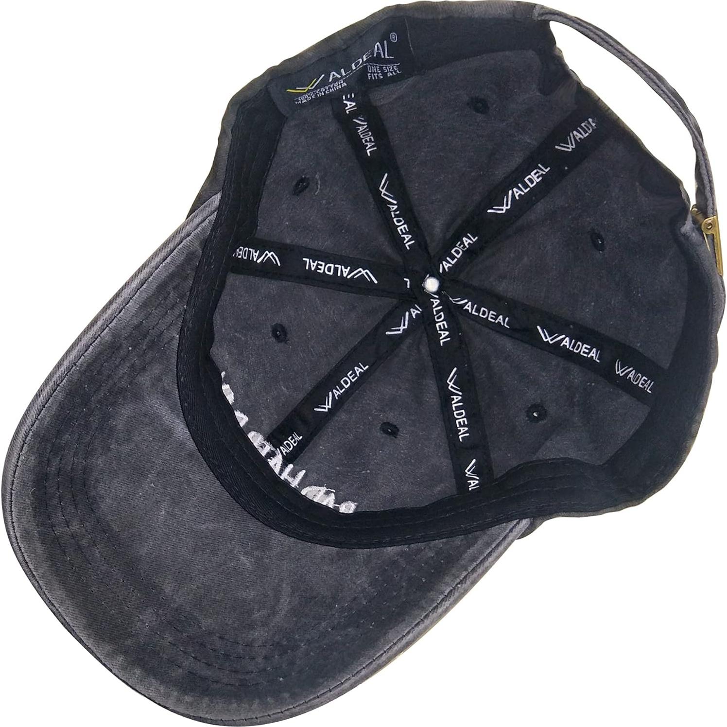Gorra de Béisbol Waldeal para Mujeres Ajustable Denim