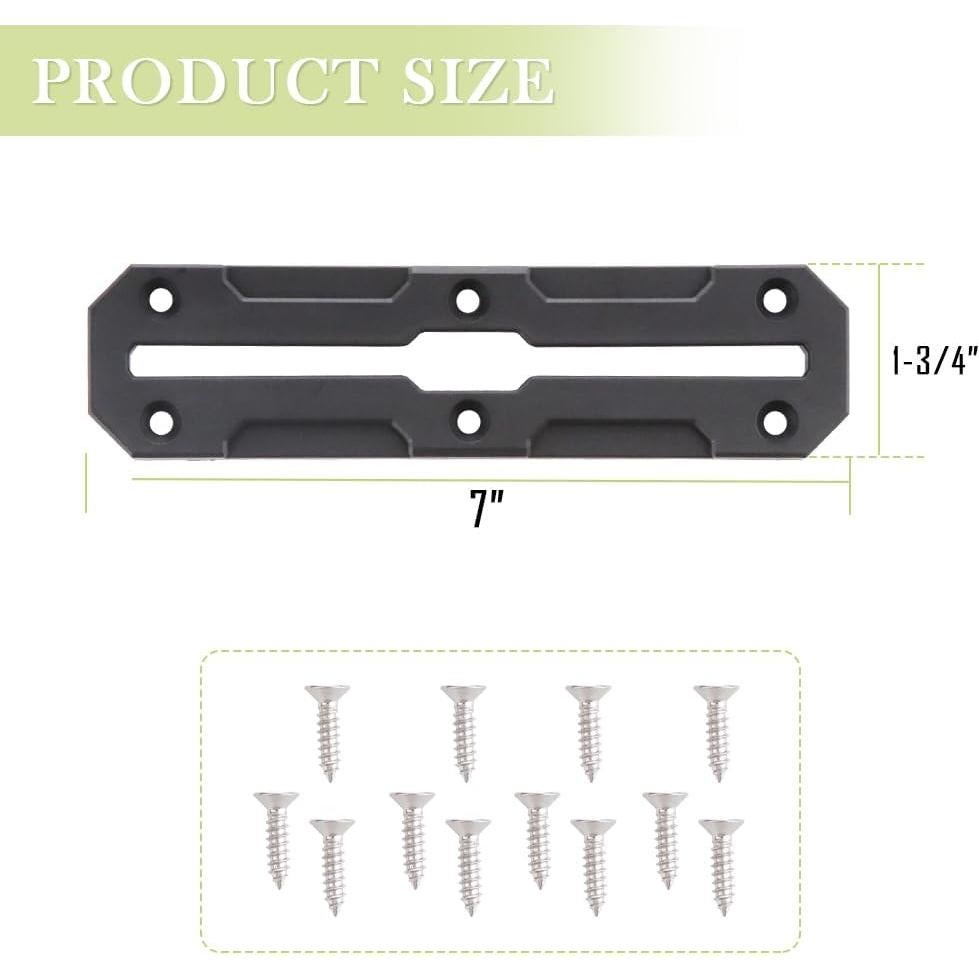 Carril de Kayak VTurboWay 2 Pcs 17,78 cm Nylon Reforzado