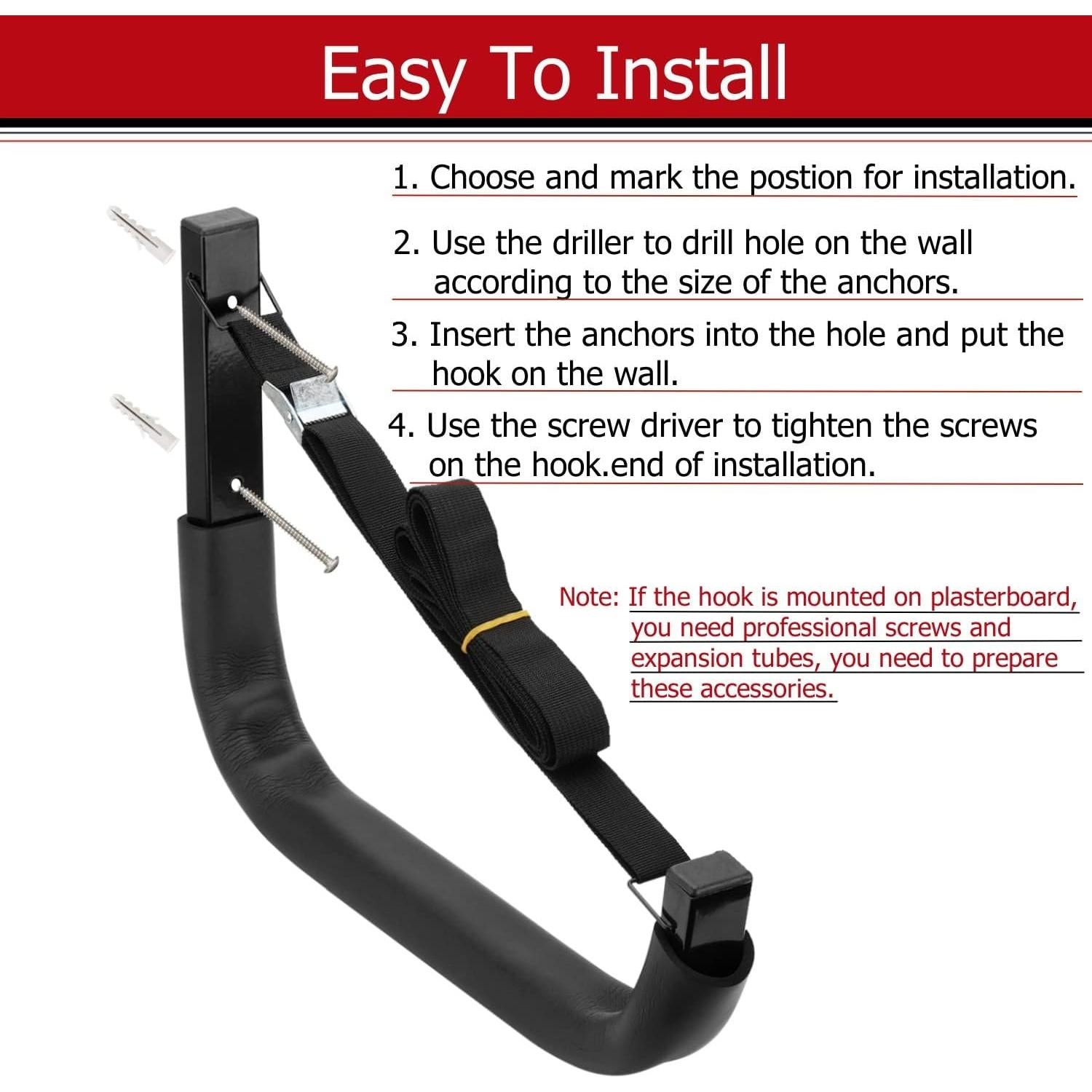 Ganchos de Almacenamiento Heavdace para Kayak 150 kg