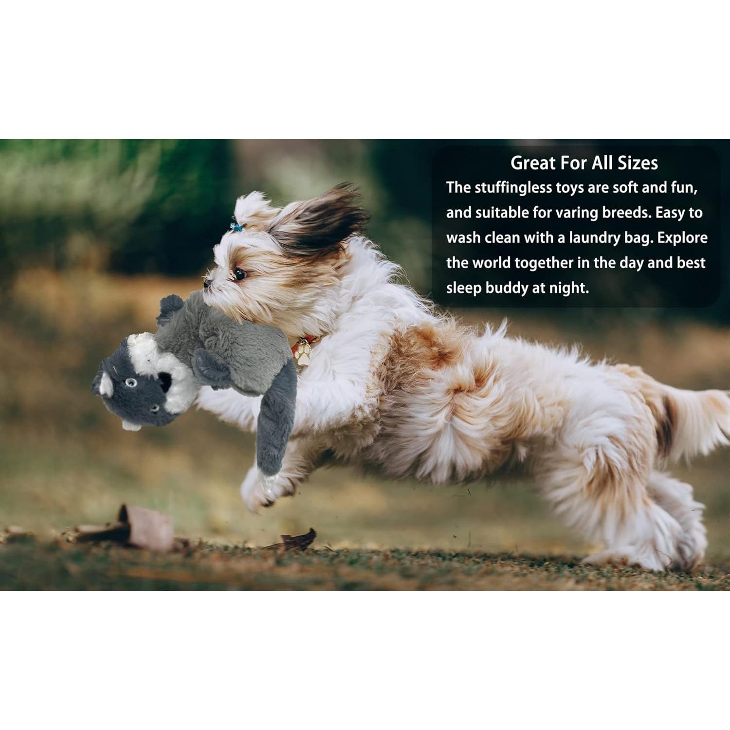 Jalousie 5 Pack Stuffingless Dog Crinkle Paper Toys Dog Toy Dog w/Durable Liner No Stuffing Dog Toy - Dog Toys for Pets Dogs No Stuffing Dog Crinkle Sound Toy for Medium Large Dogs