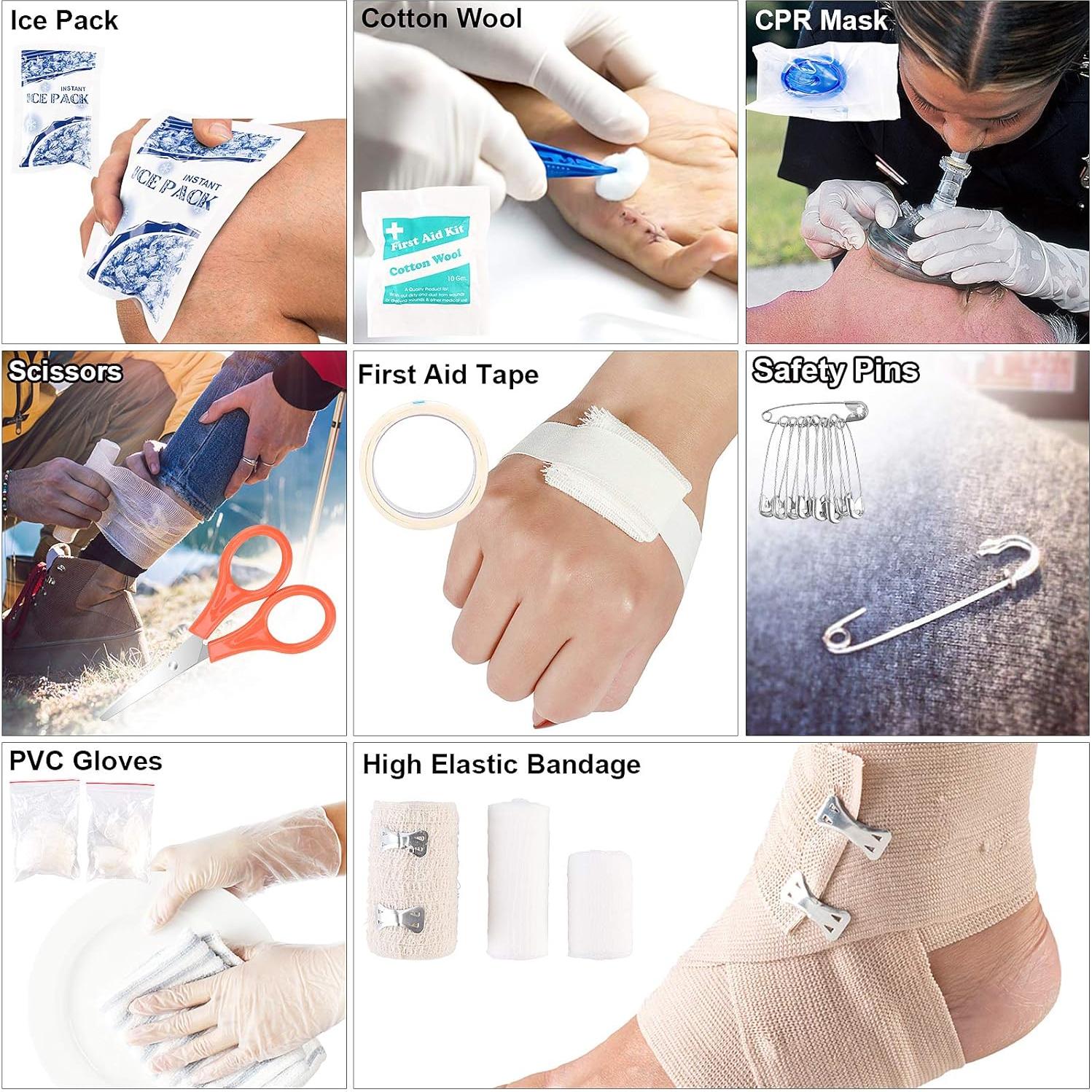 Kit de Primeros Auxilios 216 Piezas Verifygear para Emergencias