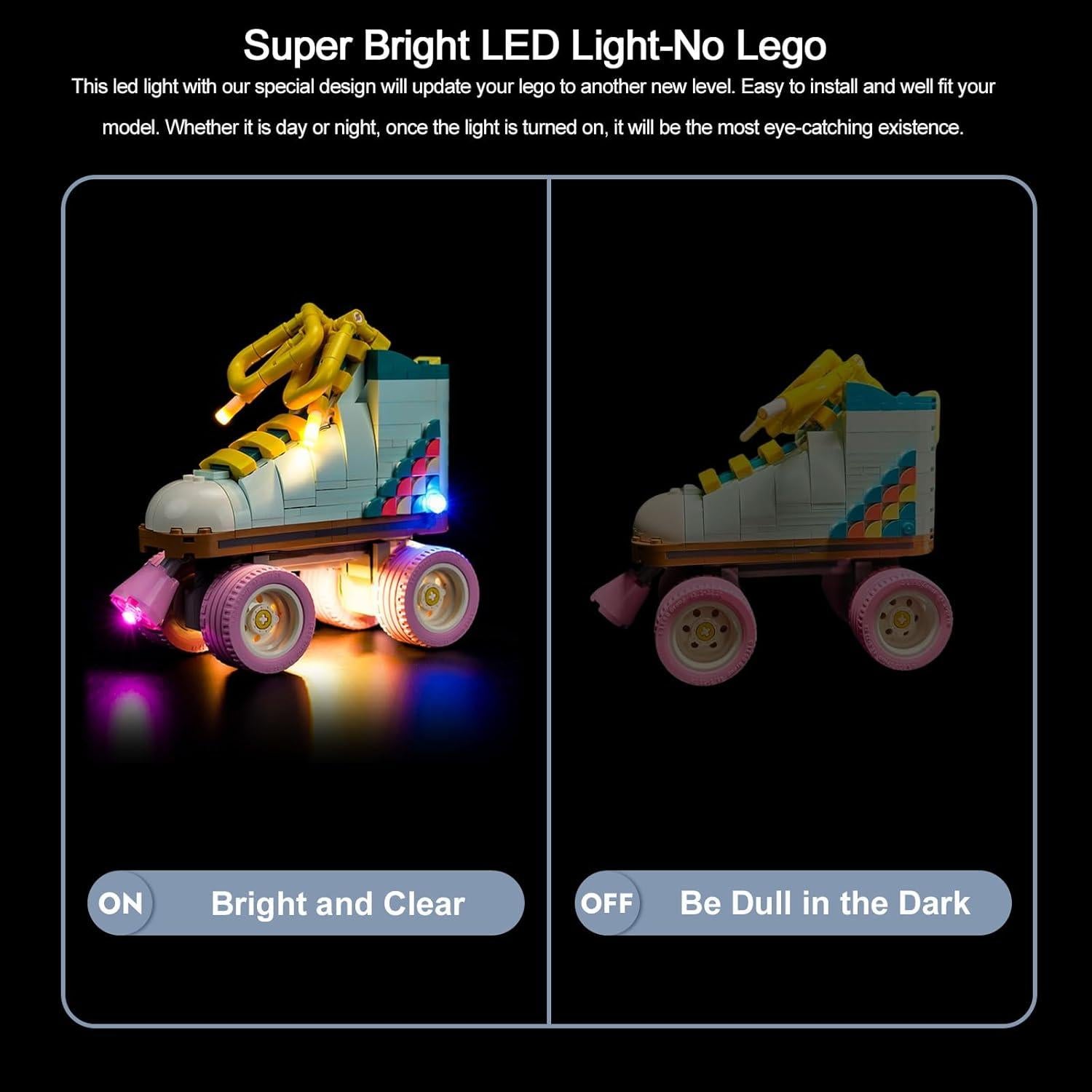 Kit de Iluminación LED BrickBling para Lego 31148 Patín Retro