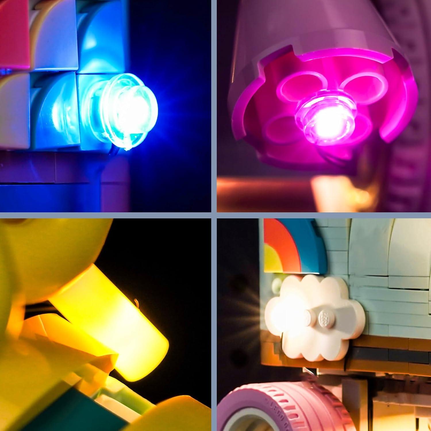 Kit de Iluminación LED BrickBling para Lego 31148 Patín Retro