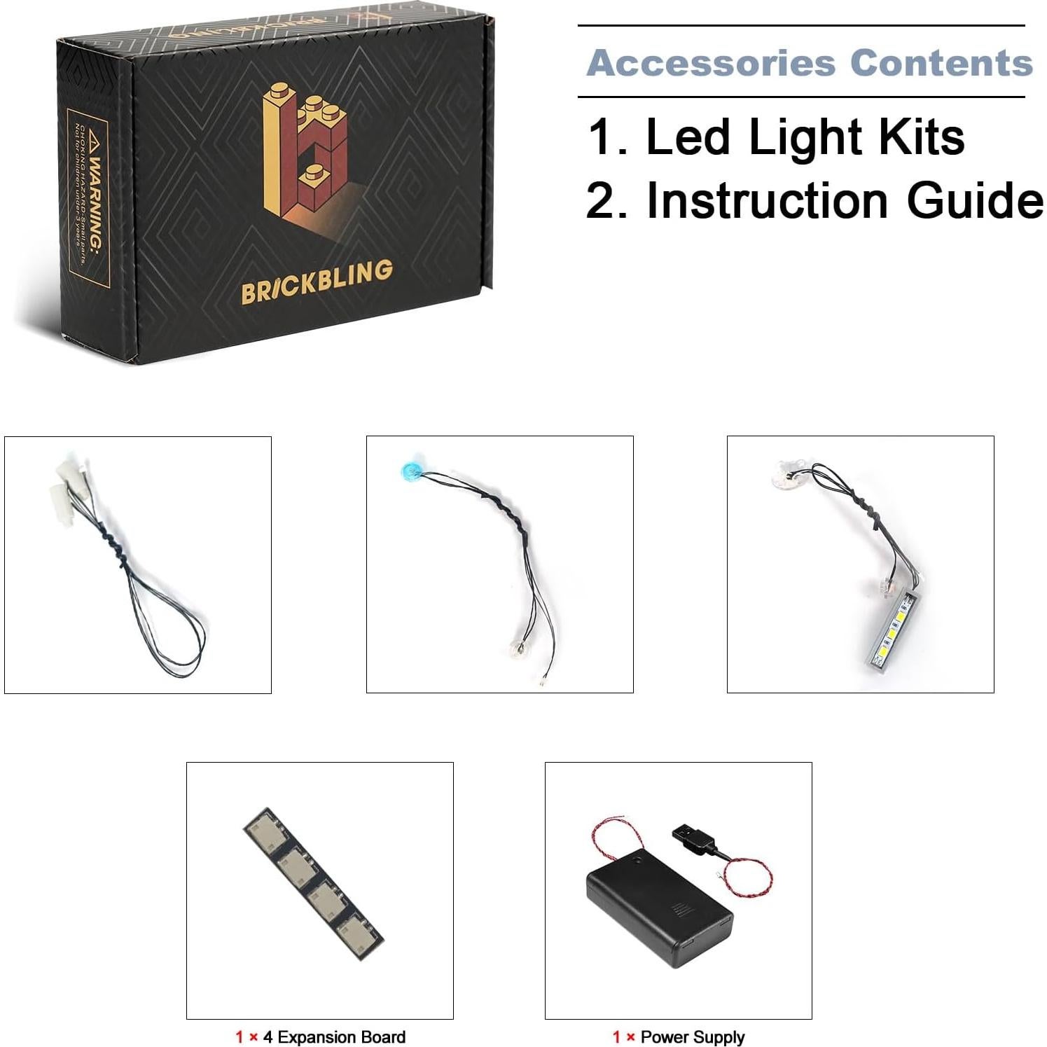 Kit de Iluminación LED BrickBling para Lego 31148 Patín Retro