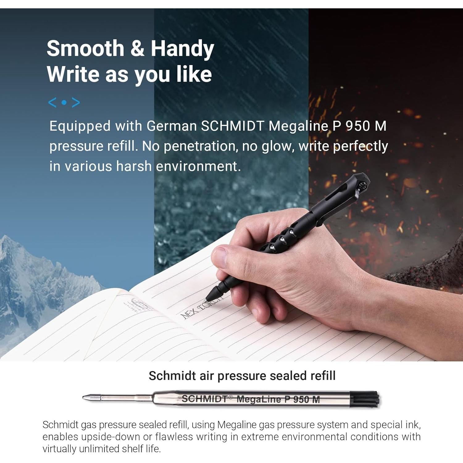 Bolígrafo Táctico NEXTORCH NP20 con Punta Rompe Cristales