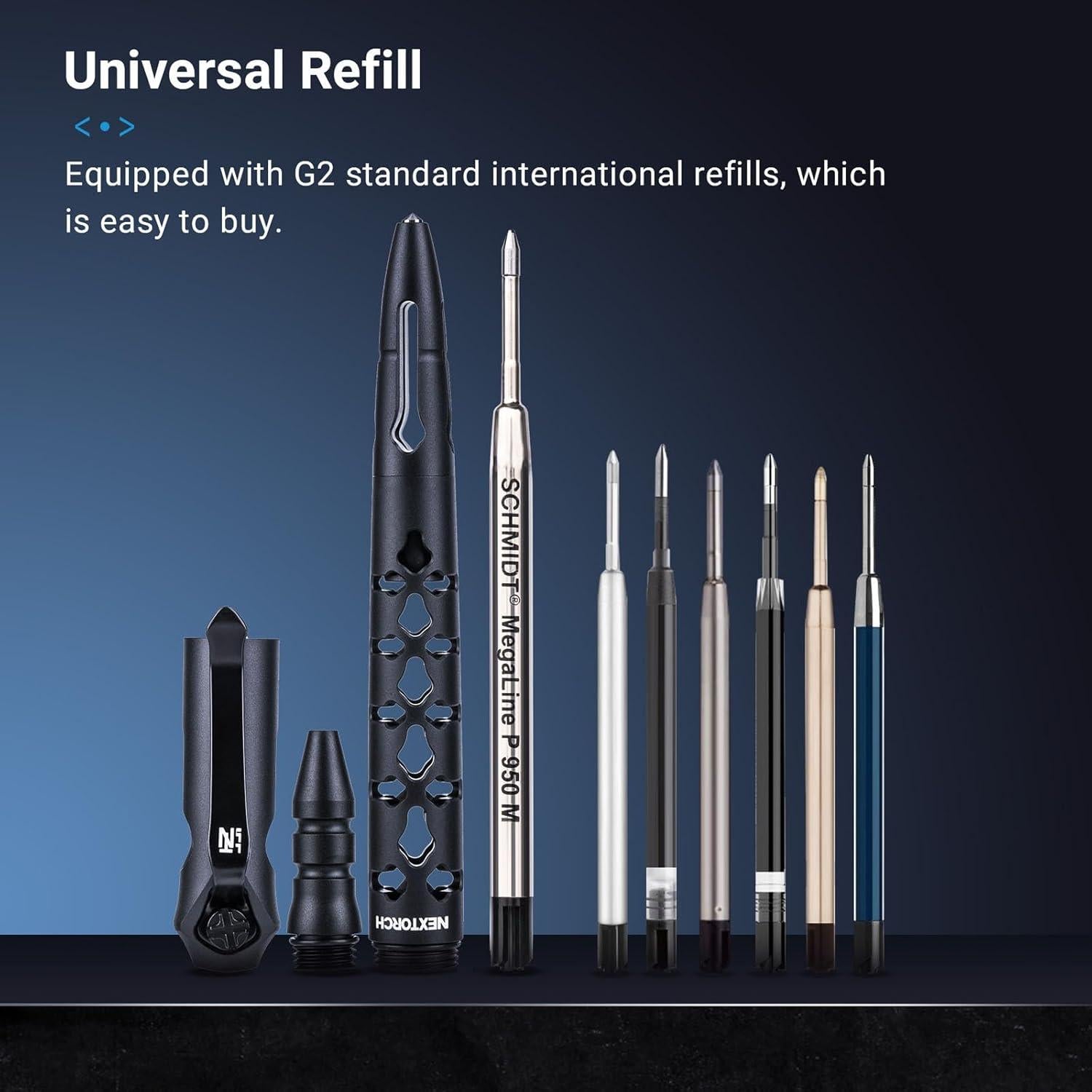 Bolígrafo Táctico NEXTORCH NP20 con Punta Rompe Cristales