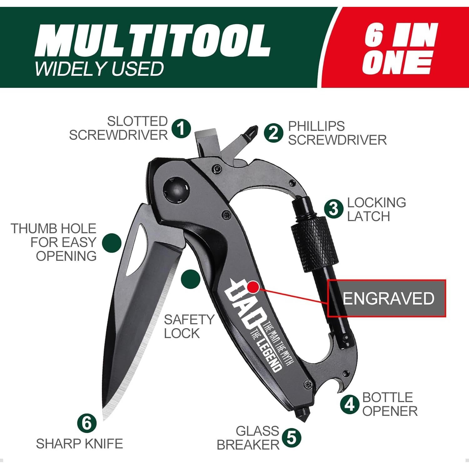 Multiherramienta Grabada Lagerfey para Papá - Regalo Ideal