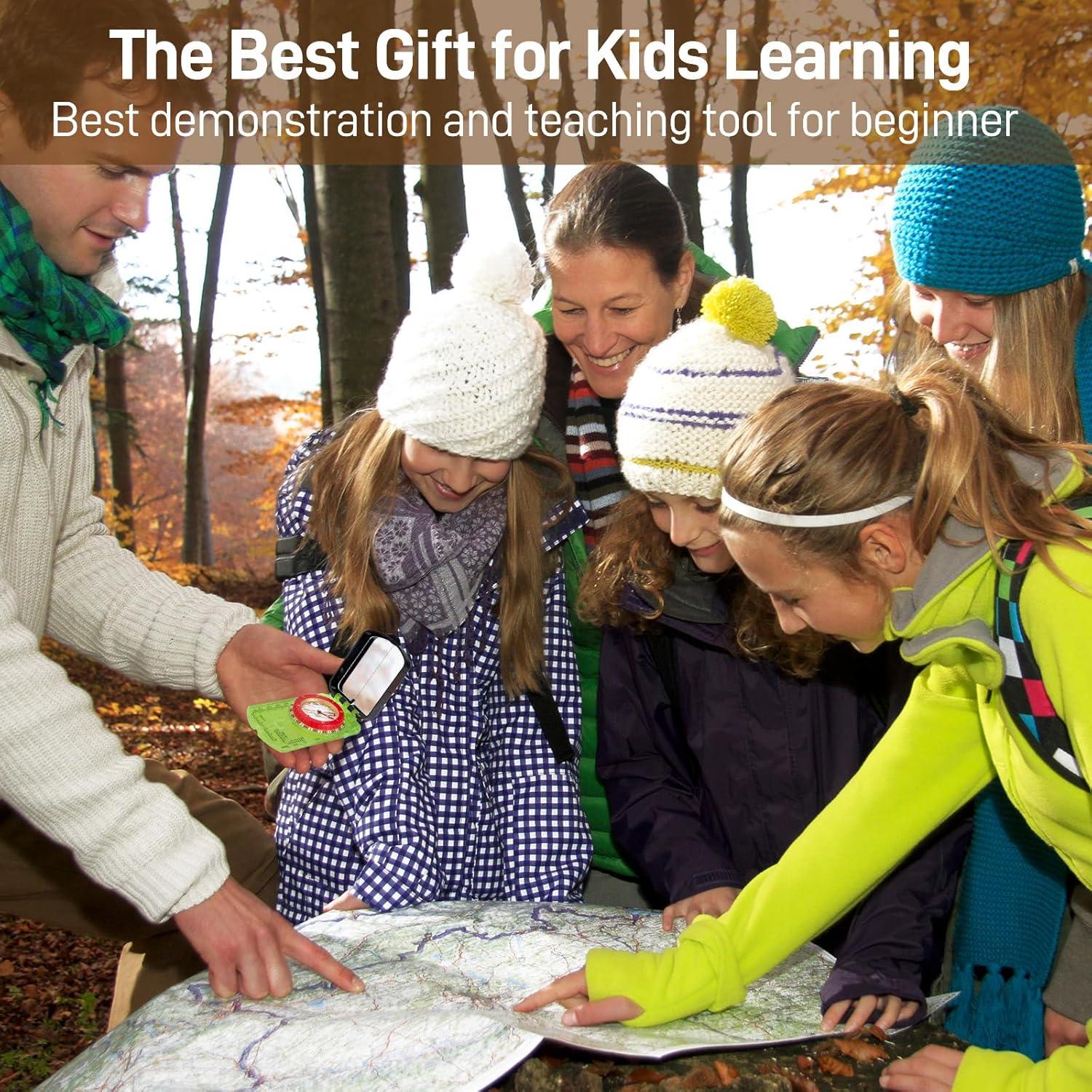 Brújula de Supervivencia Sportneer para Senderismo Verde