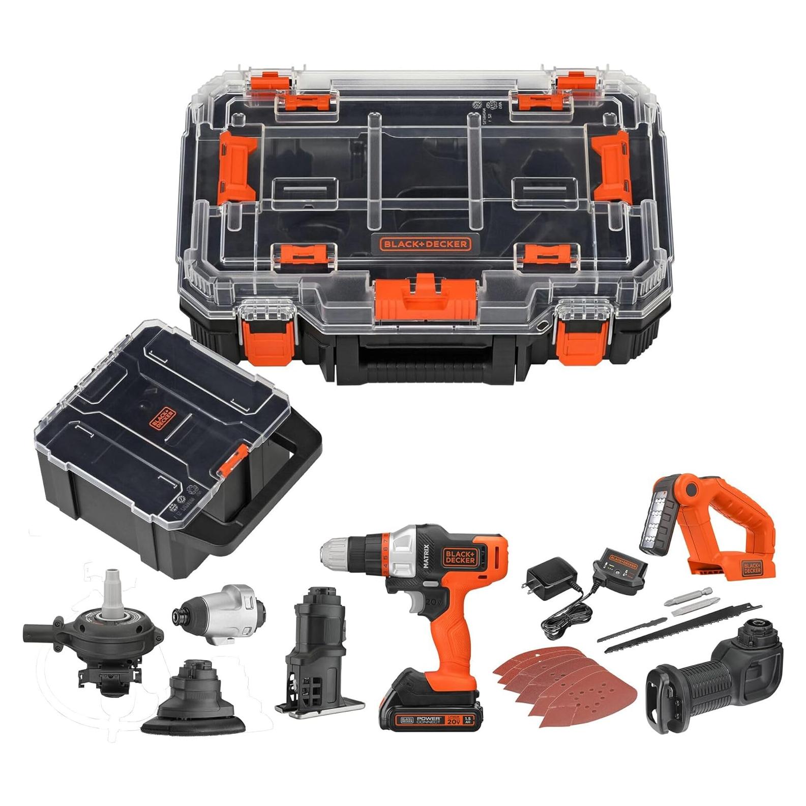 Kit de Herramientas Inalámbricas BLACK+DECKER MATRIX 20V MAX 7 Piezas