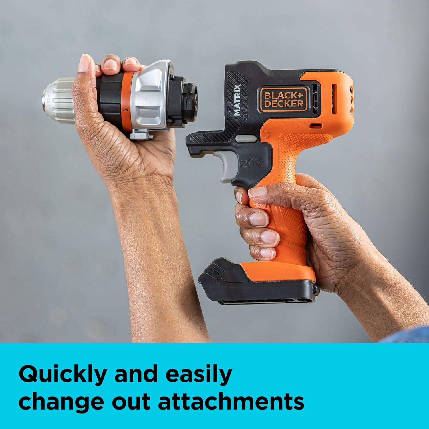 Kit de Herramientas Inalámbricas BLACK+DECKER MATRIX 20V MAX 7 Piezas