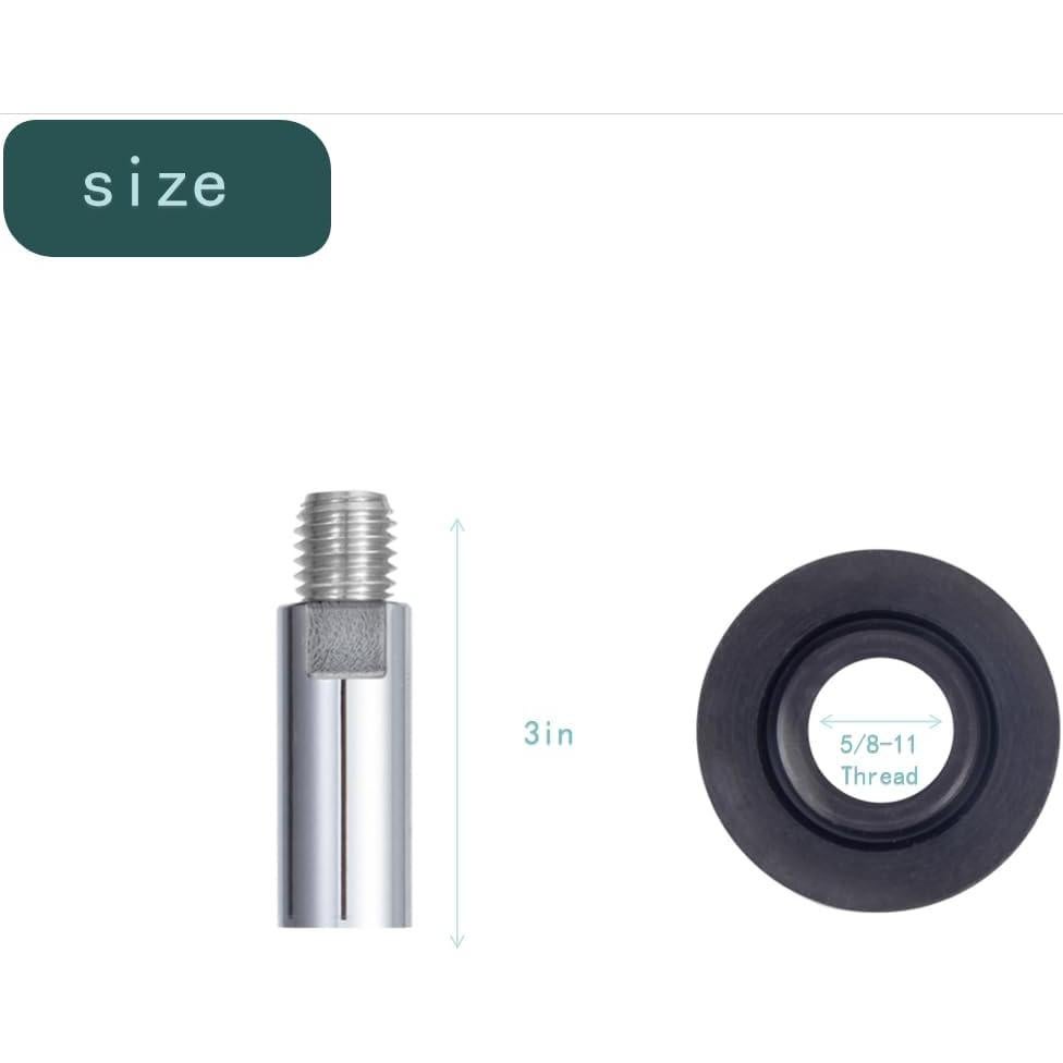 Conjunto de Tuercas y Eje de Extensión para Amoladora Angular Relioky