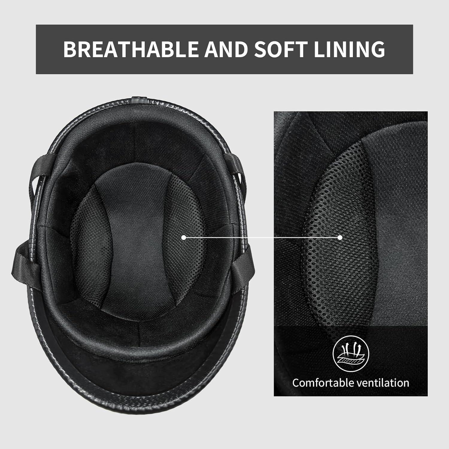 Casco de Motocicleta Medio DLPACKJ US-TKBD-NEWTWO Negro Mate