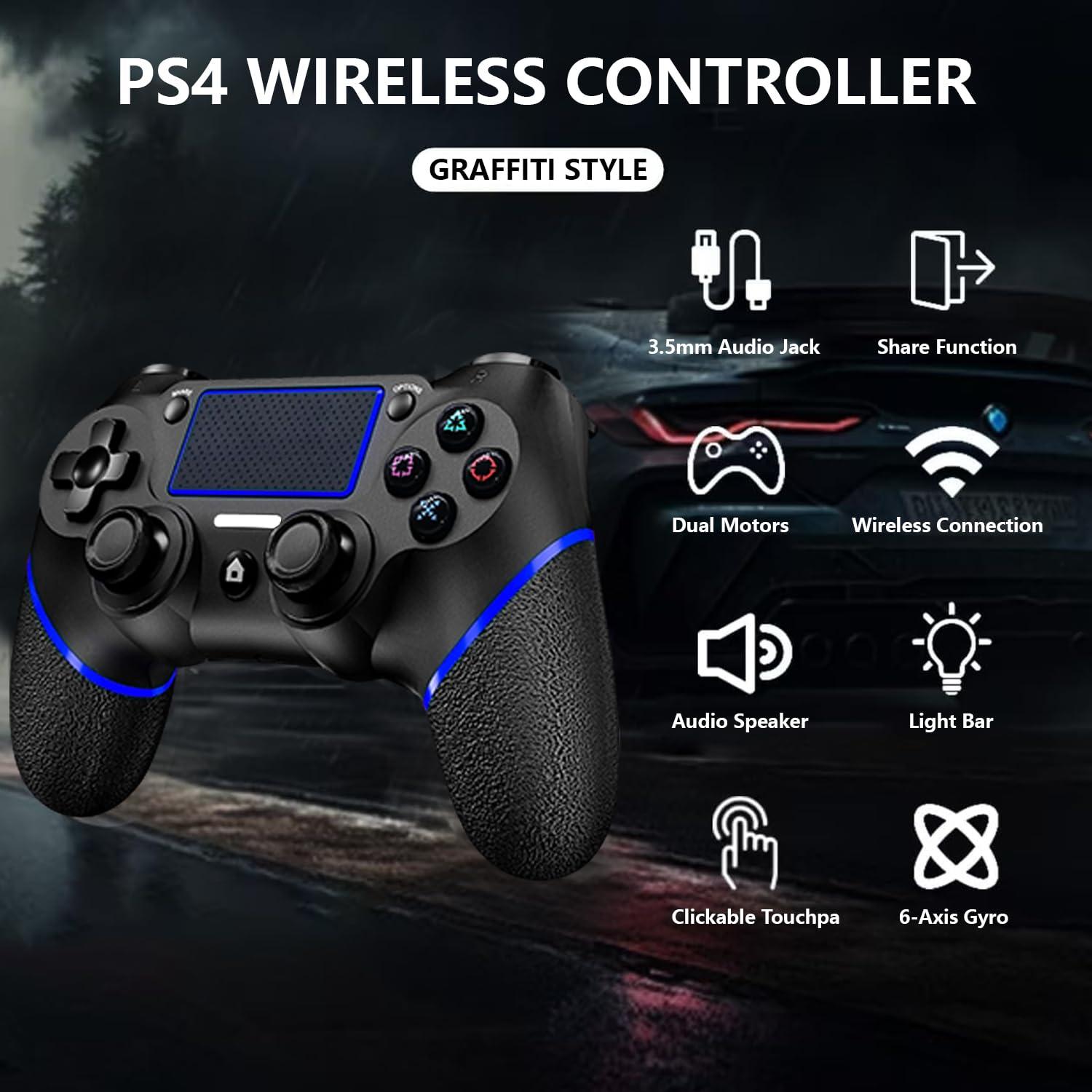 Controlador Inalámbrico SZDILONG para PS4/Pro/Slim - Bluetooth, 6 Ejes