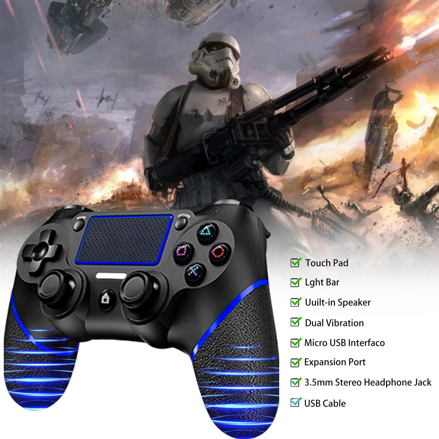 Controlador Inalámbrico SZDILONG para PS4/Pro/Slim - Bluetooth, 6 Ejes