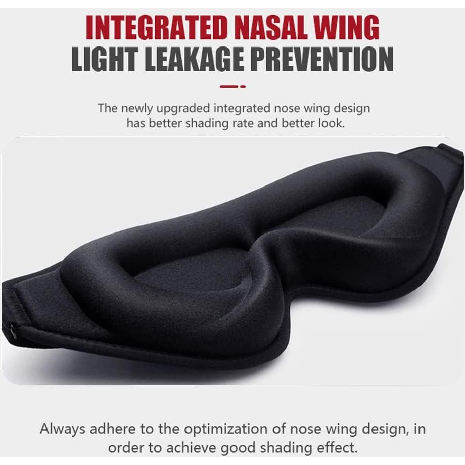 Máscara para dormir 3D FengXinZi, bloquea 99% luz, ajustable