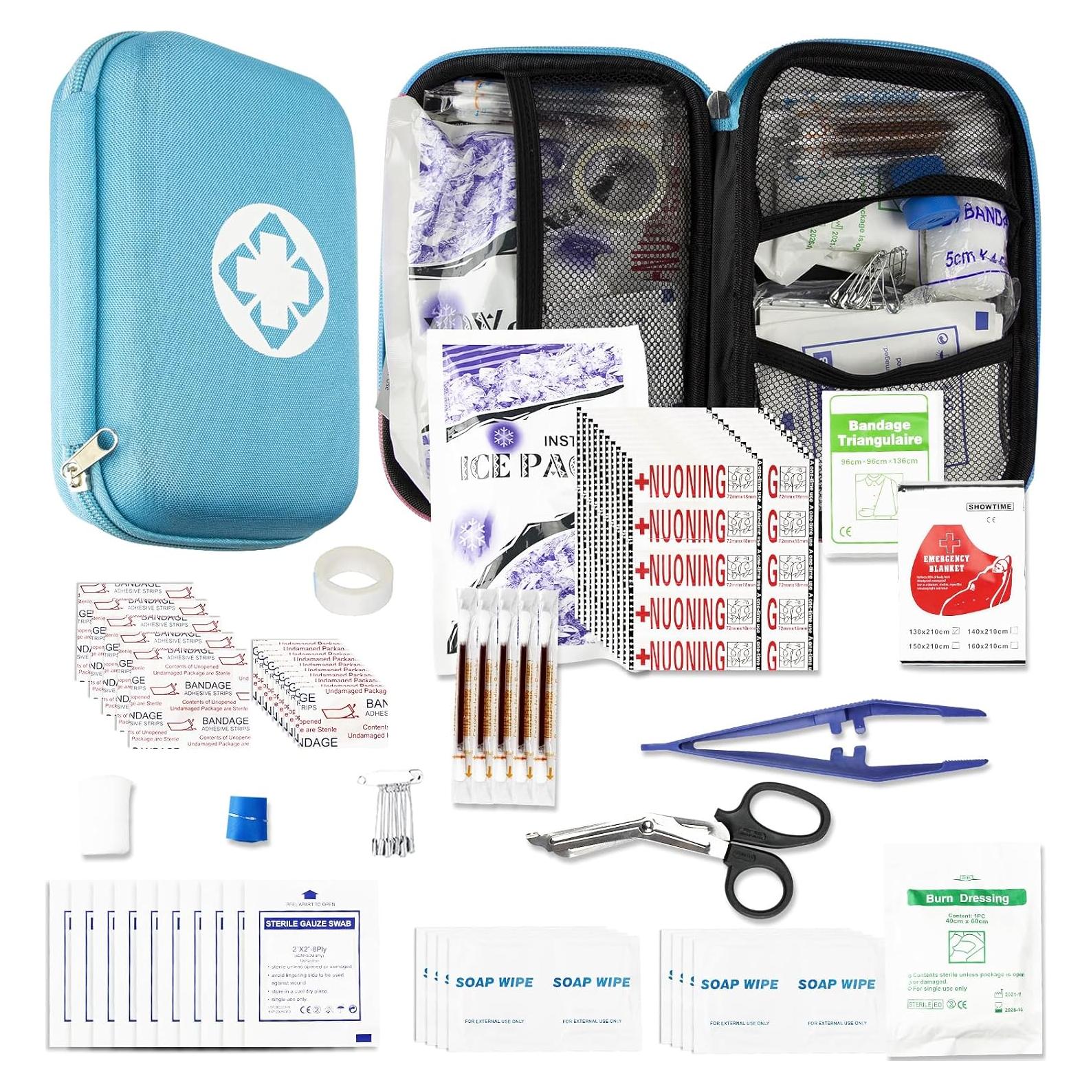 Kit de Primeros Auxilios YIDERBO 273 Piezas Azul Compacto