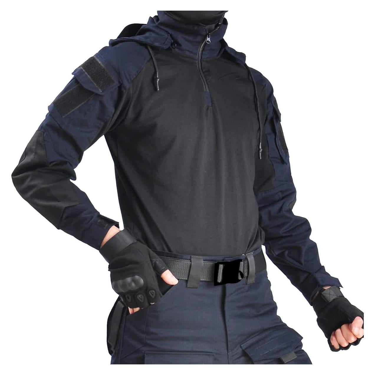 Camisa Táctica HAN·WILD para Hombres Camuflaje Manga Larga