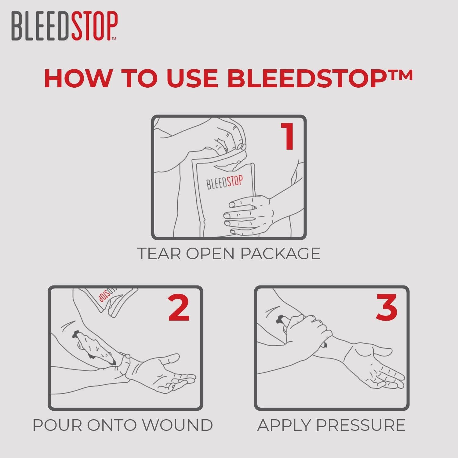Polvo Coagulante BleedStop 15g - Kit de Primeros Auxilios