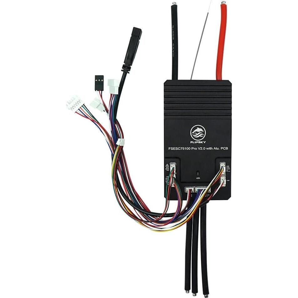 FLIPSKY 75100 Pro V2.0 with Aluminum PCB with Power Button Based on VESC for Electric Skateboard/Scooter/Ebike Speed Controller