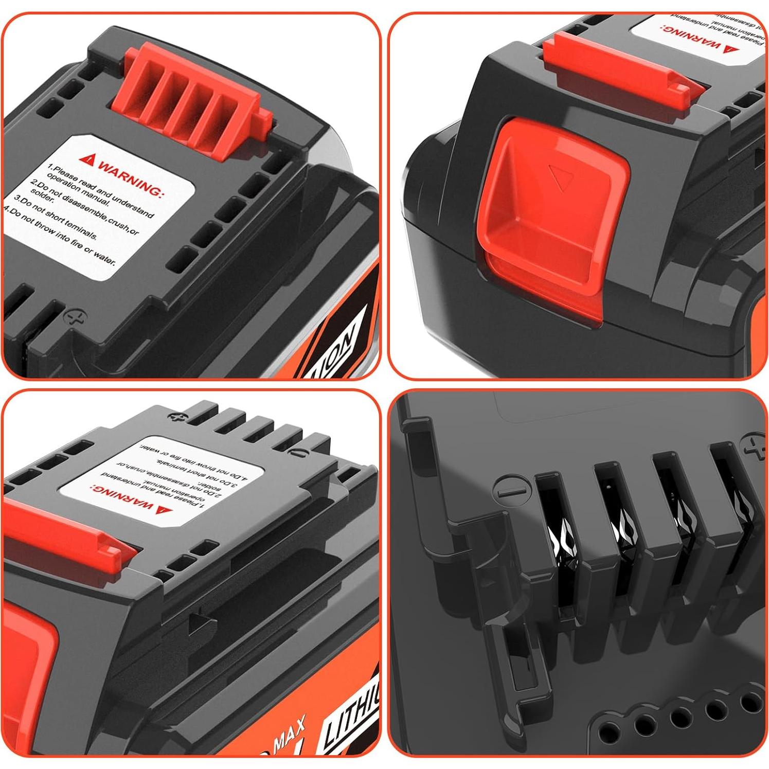Batería de Reemplazo 20V 8.0Ah Black y Decker LB2X4020M