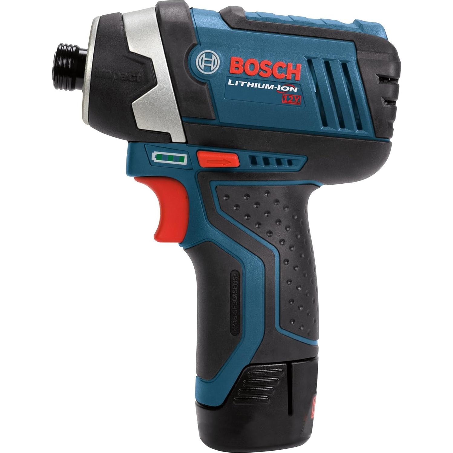 Kit Combo Bosch 12V: Taladro y Atornillador de Impacto con 44 Piezas