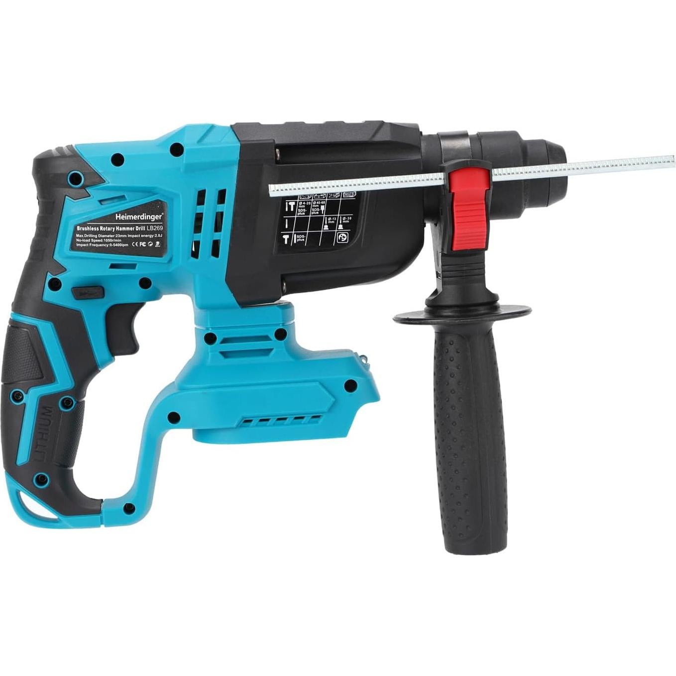 Martillo Perforador Inalámbrico Heimerdinger 18V 2 Julios