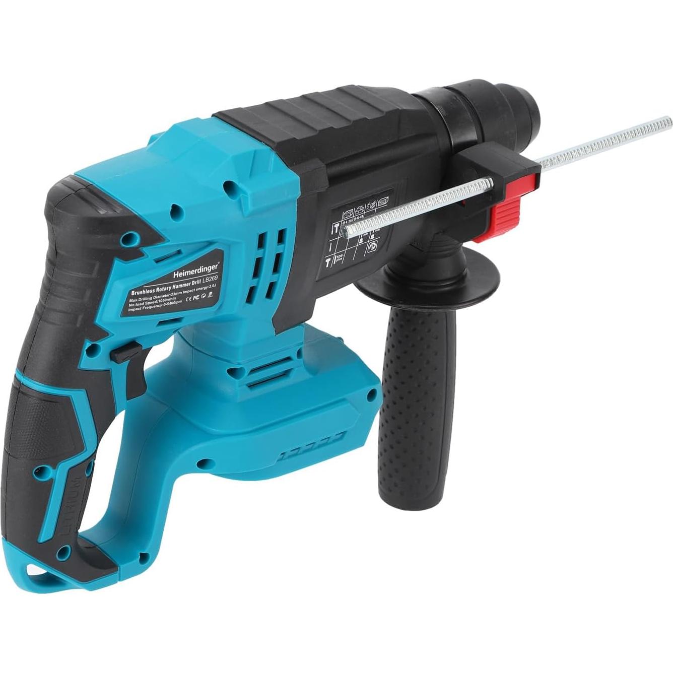 Martillo Perforador Inalámbrico Heimerdinger 18V 2 Julios