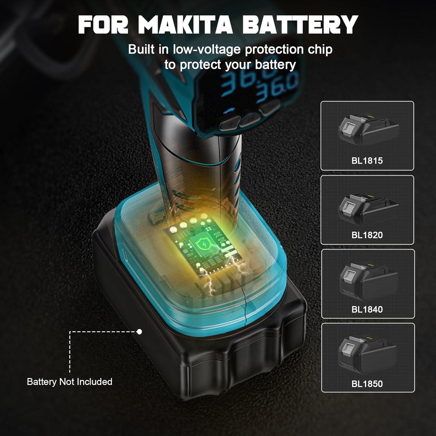 Compresor de Aire Portátil LIVOWALNY 160 PSI para Batería Makita 18V