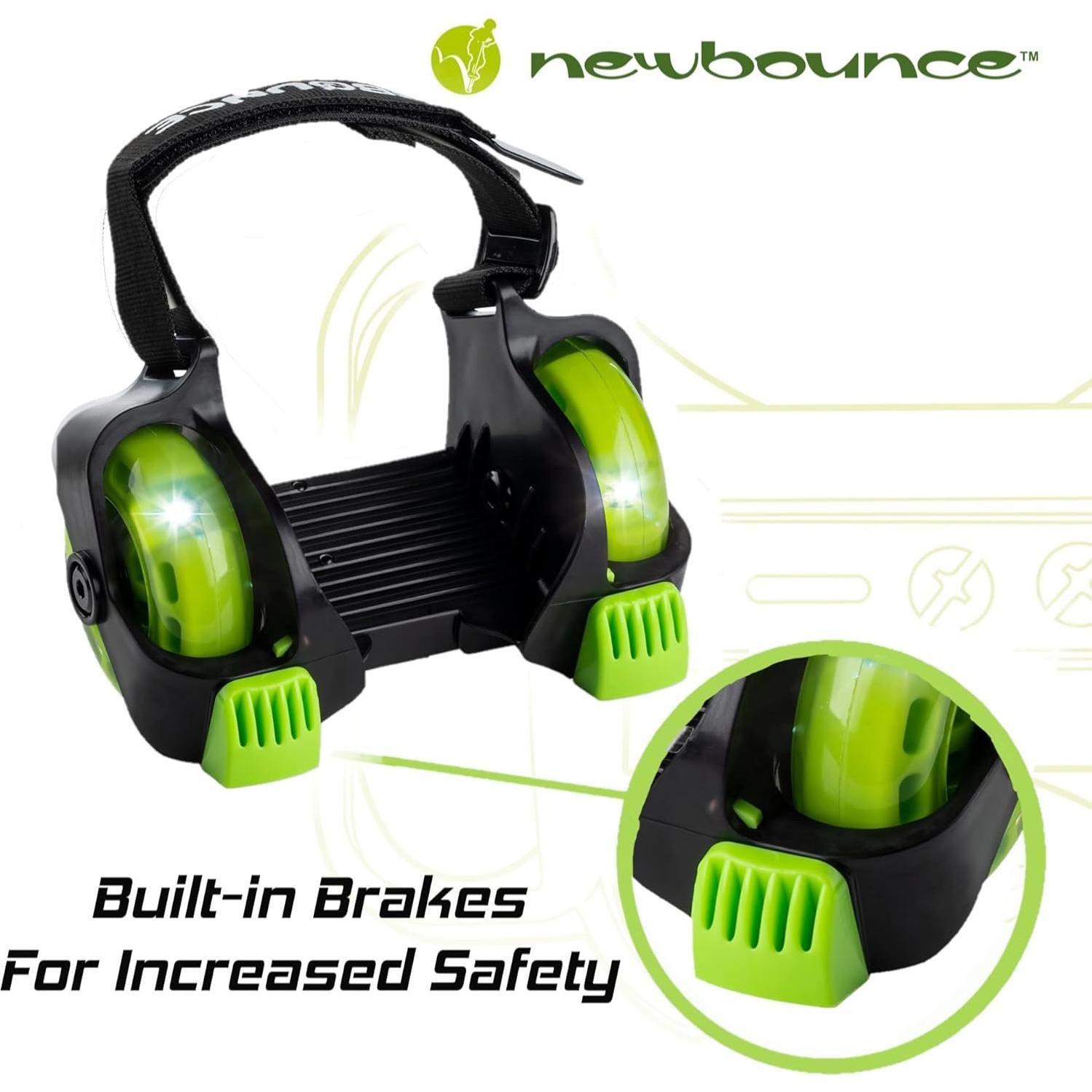Patines de Rueda en el Talón New Bounce Ajustables Verde