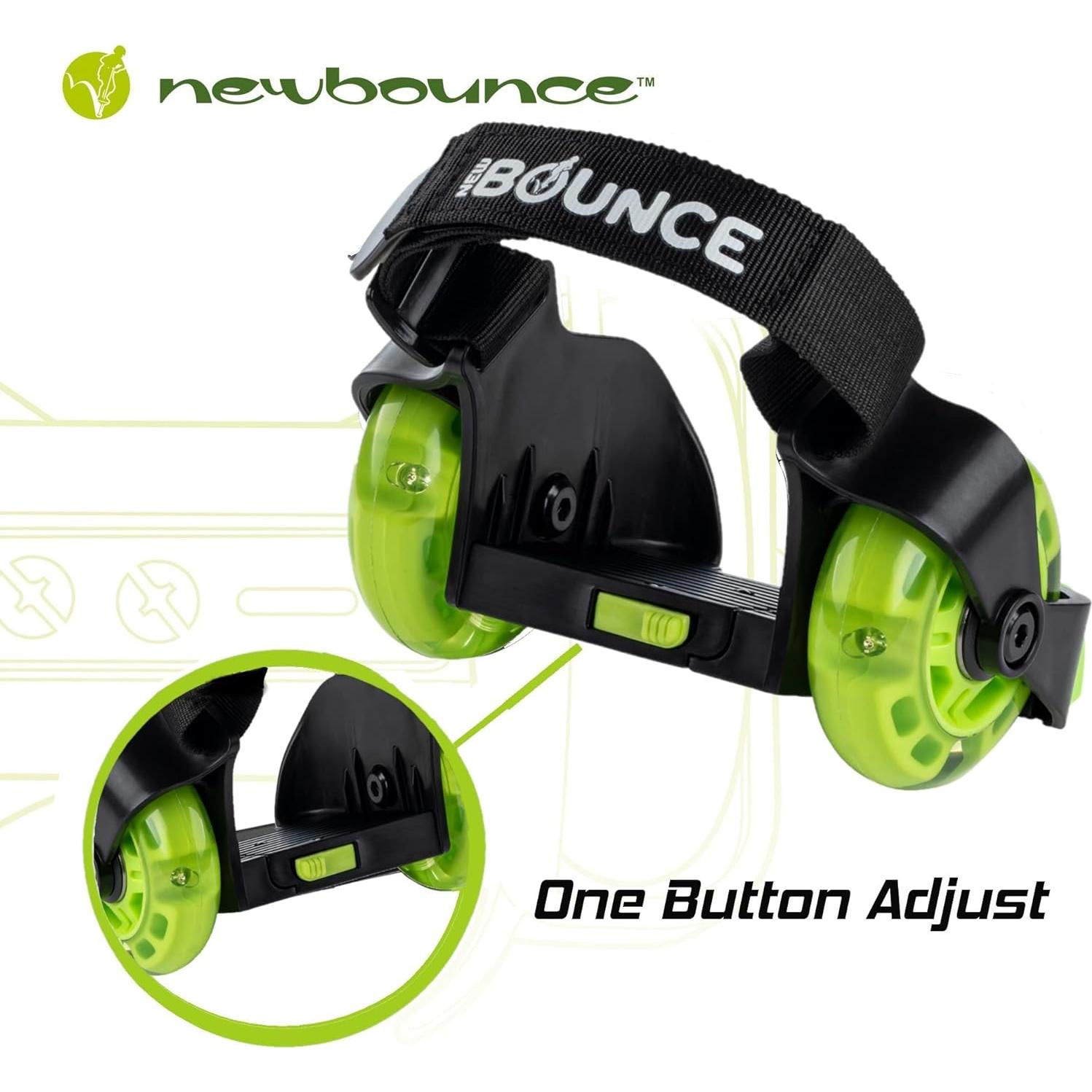 Patines de Rueda en el Talón New Bounce Ajustables Verde