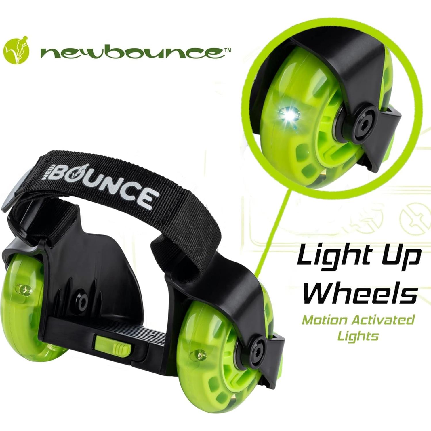 Patines de Rueda en el Talón New Bounce Ajustables Verde