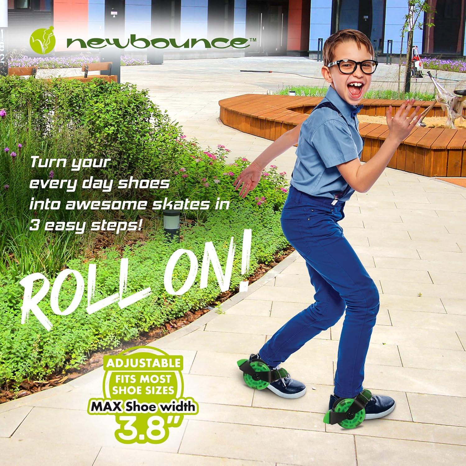 Patines de Rueda en el Talón New Bounce Ajustables Verde