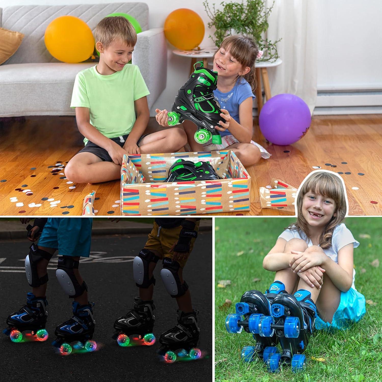 Patines en línea Nattork SF9001 ajustables para niños