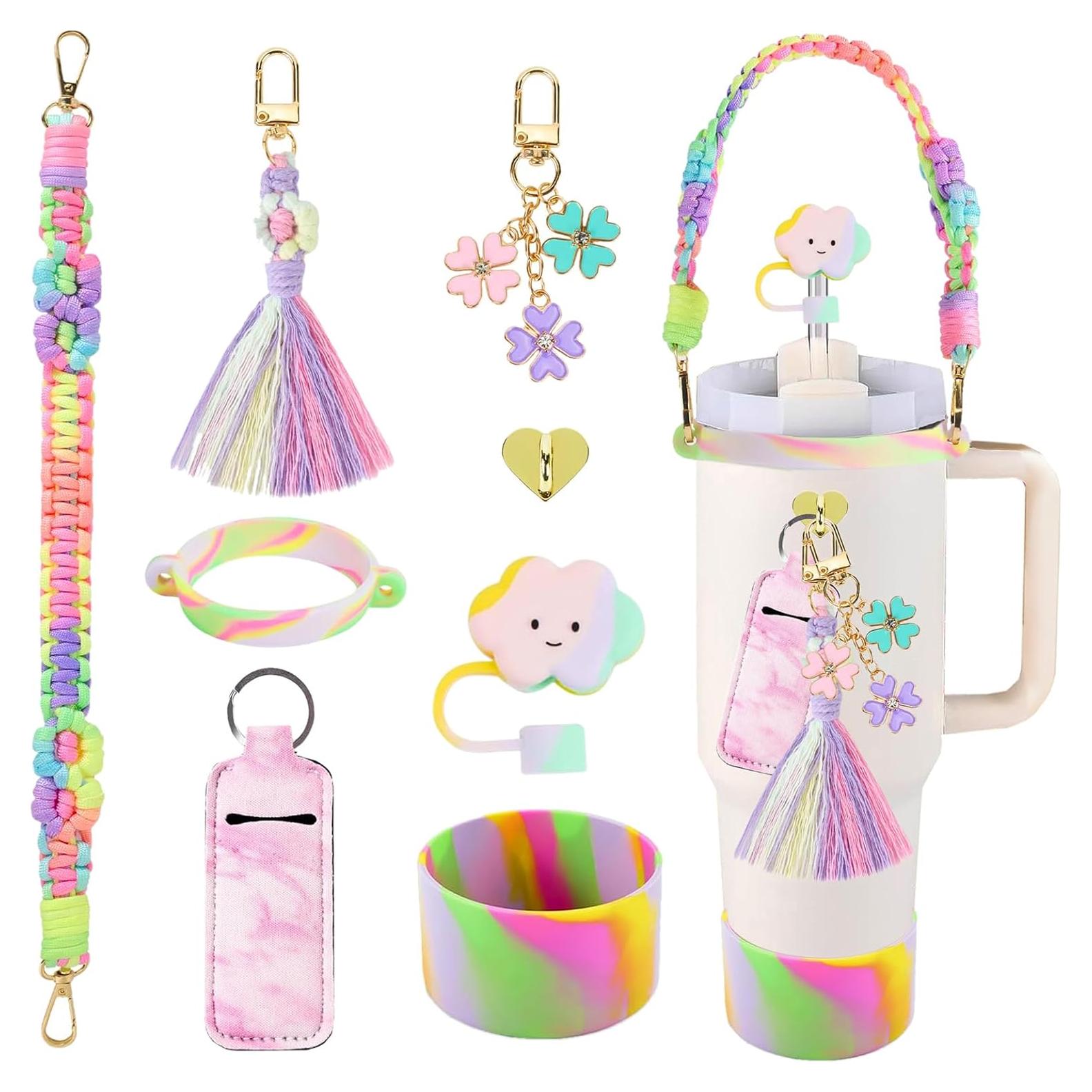 Juego de Accesorios KIKIIKE para Stanley Cup - 8 Piezas Coloridas